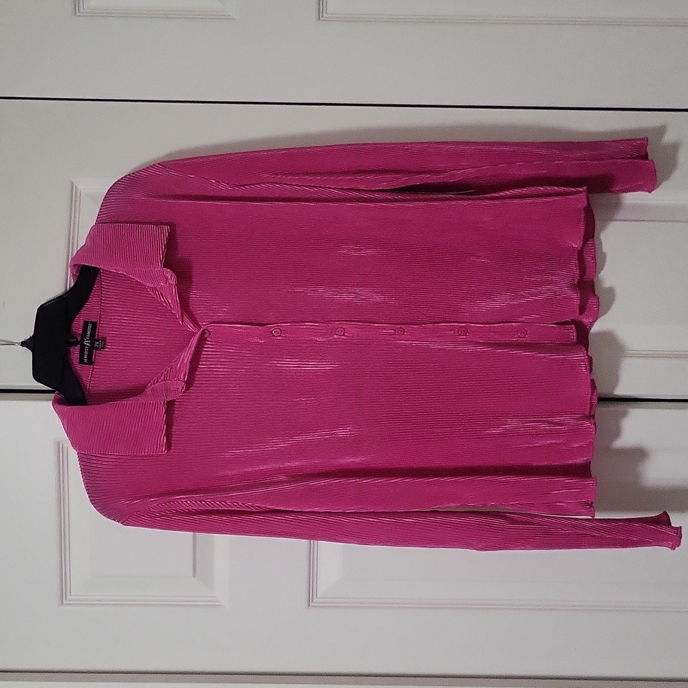 NWT pink Almost Famous long sleeve blouse